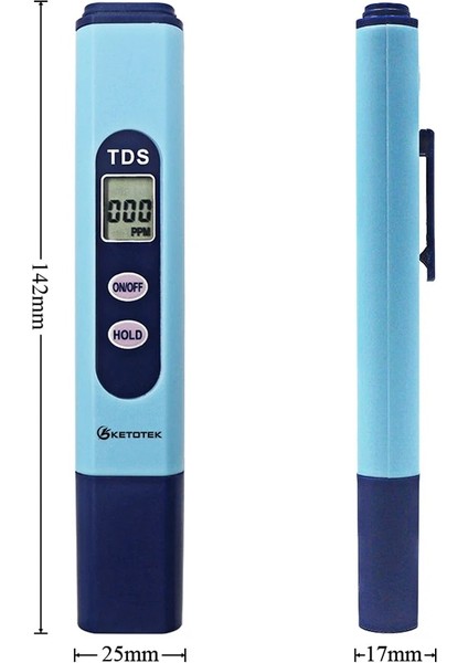 Ph Ölçer Dijital Ph Ölçer 0.00-14.0 Otomatik Kalibrasyon Tds Test Cihazı 1-9990PPM Titanyum Probe Su Kalitesi Test Monitörü Akvaryum Havuzu (Yurt Dışından)