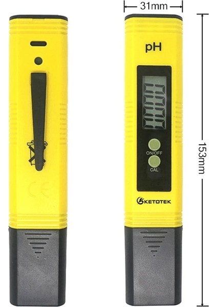 Ph Ölçer Dijital Ph Ölçer 0.00-14.0 Otomatik Kalibrasyon Tds Test Cihazı 1-9990PPM Titanyum Probe Su Kalitesi Test Monitörü Akvaryum Havuzu (Yurt Dışından)