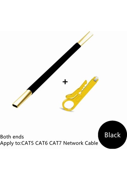 Siyah Zoerax Ağ Mühendisi Araçları Cat5 Cat6 Ethermet Için Ağ Teli Gevşetici Bükülmüş Tel Çekirdek Ayırıcı Lan (Yurt Dışından)