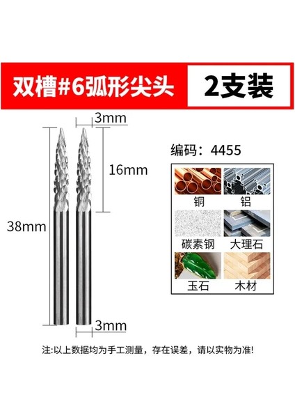 Xzz3 4455 Tungsten Çelik Taşlama Kafası 3 mm Tungsten Karbür Çapak Setleri Mini Matkap Elmas Burs Malzeme Tungstenio Dremel Aksesuarları Cnc (Yurt Dışından)