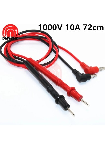10A 1 Çift Dijital Ince Uçlu Iğne Multimetre 1000V 10A 20A Çok Metre Test Kurşun Probu Tel Kalem Kablo Multimetre Test Cihazı Evrensel (Yurt Dışından)