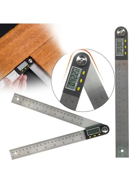 200MM Plastik 200/300MM 8 Inç Dijital Iletki Eğimölçer Gonyometresi Dijital Açı Bulucu Metre Elektronik Iletki Açı Cetveli (Yurt Dışından) fırsatları