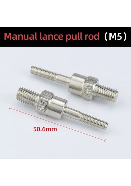 Alaşım M5 BT606 BT605 BT607 Perçin Tabancası Aksesuarları Perçin Kafası Parçası Yedek Çekme Çubuğu Vidaları M3 M4 M5 M6 M8 M10 M12 Perçinler (Yurt Dışından)