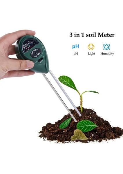 3 In 1 Toprak Test Cihazı Toprak Ph Test Cihazı, 3/4 In 1 Ph Hafif Nem Asitliği Test Cihazı Toprak Test Cihazı Nem Ölçer Bitki Toprak Test Cihazı Çiçekler Için Kit (Yurt Dışından)