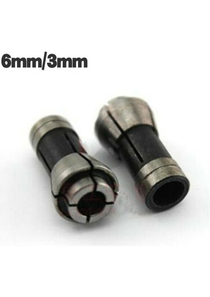 2 Adet Kırpma Oyma Makinesi Pens Chucks Kalıp Öğütücü Yönlendirici 3/6mm Bit Shank Adaptörü Tutar Çardak Sapları Araçları Ağaç Işleme (Yurt Dışından)