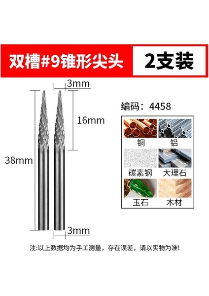 Xzz3 4458 Tungsten Çelik Taşlama Kafası 3 mm Tungsten Karbür Çapak Setleri Mini Matkap Elmas Burs Malzeme Tungstenio Dremel Aksesuarları Cnc (Yurt Dışından)