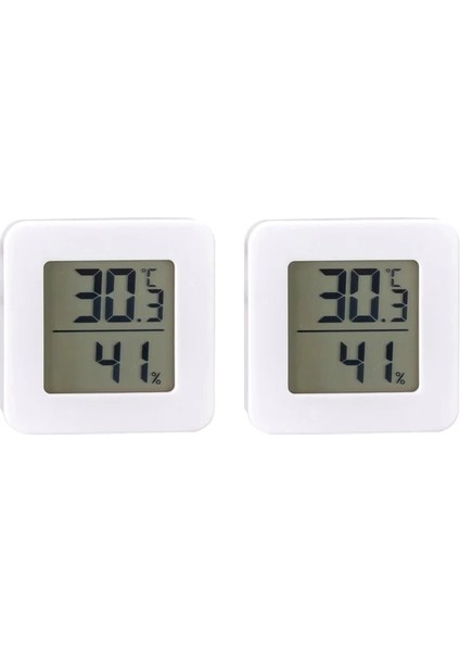 2 Adet Xiaomi Mini LCD Dijital Termometre Higrometre Kapalı Elektronik Sıcaklık Higrometre Sensörü Ölçer Ev Termometre (Yurt Dışından)