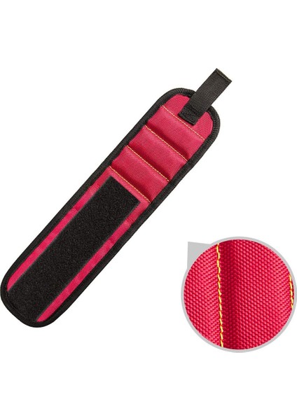 Resim Olarak 3 Satırlar Polyester Manyetik Bileklik Taşınabilir Alet Çantası Elektrikçi Bilek Alet Kemer Vidaları Çiviler Matkap Uçları Tutucu Tamir Araçları (Yurt Dışından)
