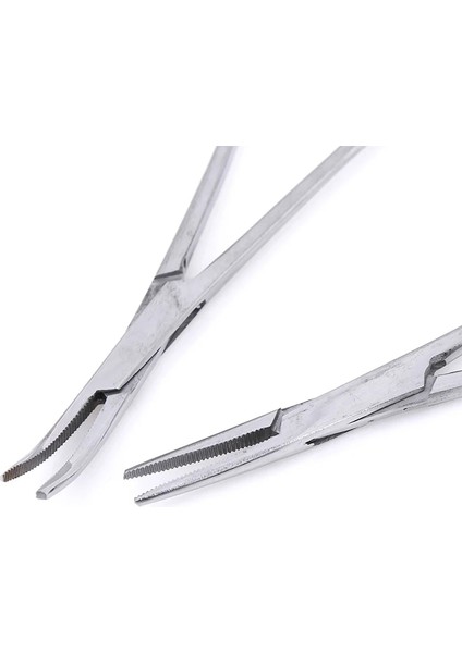A1 12.5 cm Kavisli Paslanmaz Çelik Bükülmüş Burun/düz Kilitleme Dirsek Makas Pense Hemostatik Forseps Kelepçe Pense (Yurt Dışından)