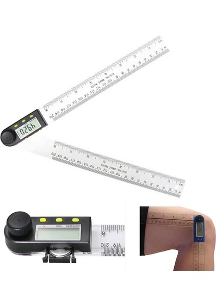 200MM 1 Adet 200/300MM Plastik Dijital LCD Iletki Inklinometre Gonyometresi Seviye Ölçme Aracı Elektronik Açı Ölçer Açı Cetvel (Yurt Dışından)