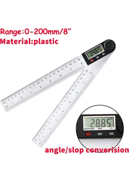 200MM 1 Adet 200/300MM Plastik Dijital LCD Iletki Inklinometre Gonyometresi Seviye Ölçme Aracı Elektronik Açı Ölçer Açı Cetvel (Yurt Dışından) indirimleri