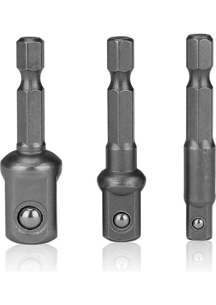 3 Adet 3 Adet/takım Soket Adaptörleri Elektrikli Pnömatik Darbeli Anahtar Dönüştürücü Matkap Ucu Uzantıları Dönen Alet Ağaç Işleme Malzemeleri (Yurt Dışından)