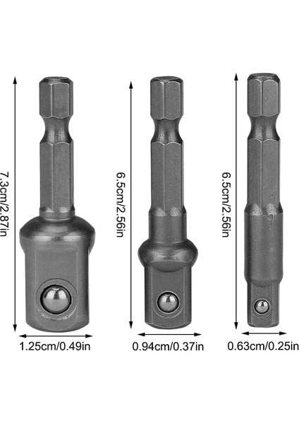 3 Adet 3 Adet/takım Soket Adaptörleri Elektrikli Pnömatik Darbeli Anahtar Dönüştürücü Matkap Ucu Uzantıları Dönen Alet Ağaç Işleme Malzemeleri (Yurt Dışından) fırsatları