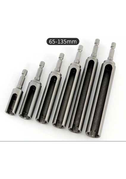 100MM x 8mm 1 Adet Uzunluk 100/120/135MM Açık Uçlu Hex Soket Kol Bit Somun Sürücü Elektrikli El Aletleri Için 1/4 "(6.35MM) Shank (Yurt Dışından) fırsatları
