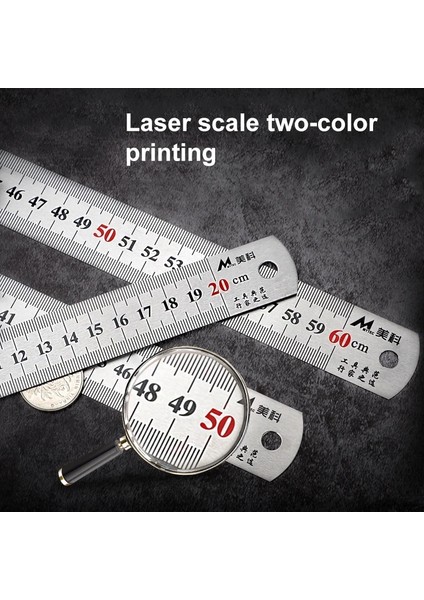 30CM Çift Taraflı Paslanmaz Çelik Düz Cetvel 500MM Santimetre Inç Ölçekli Santimetre Inç Ölçekli Cetvel Çift Taraflı Hassas (Yurt Dışından) modelleri