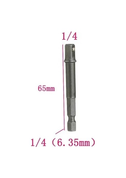 1 Adet 1-4 65MM L-Fırst 1/3/8 Adet Matkap Soket Adaptörü Darbeli Matkap Uzatma Matkap Uçları Bar Soket Adaptörü Hex Shank Kare Kafa Matkap Ucu (Yurt Dışından)