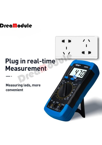 Mavi Beyaz LCD Dijital Multimetre A830L Ac Dc Gerilim Diyot Frekans Multitester Akım Test Cihazı Buzzer Fonksiyonlu Aydınlık Ekran (Yurt Dışından) fiyatları