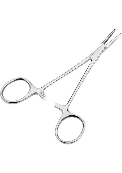 Düz 16 cm Paslanmaz Çelik Kavisli Uç ve Düz Uçlu Forseps Kilitleme Kelepçesi Hemostatik Forseps Arteriyel Forseps Kelepçe Balık Oltası Pense (Yurt Dışından)