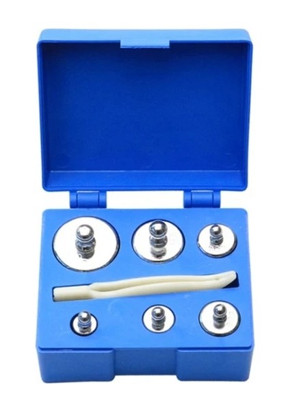 200G Toz Geçirmez Kalibrasyon Ağırlıkları Seti Cımbız ile M2 Krom Kaplama Çelik Denge Hassas Gram Terazi Ağırlık Aracı (Yurt Dışından)