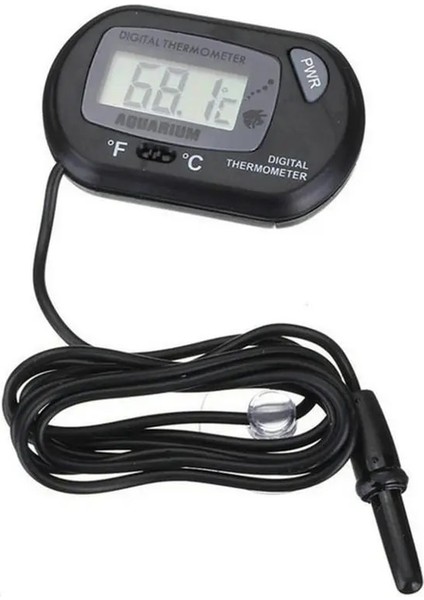 Siyah -50°c + 70°c Vantuzlu Dijital Akvaryum Balık Tankı Termometresi Sıcaklık Sensörü Ölçer Test Cihazı Termometre Ölçümü (Yurt Dışından) indirimleri