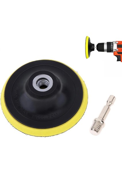 4 Inç 100MM Kanca ve Döngü Parlatma Pedi Döner Destek Pedi M10 Matkap Adaptörü ile Metal Pas Alma Cam Seramik Mermer (Yurt Dışından) fiyatları