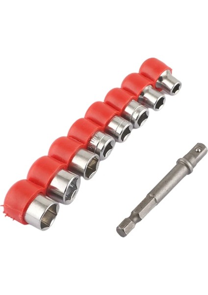Soket Konnektörü 9 Adet Altıgen Soket Adaptör Çubuk Seti 1/4 Inç Sürücü 5-12MM Hex Bit Metrik Soket Anahtarı Başlı Somun Temizleme Aracı Anahtar Manuel Aletler (Yurt Dışından)