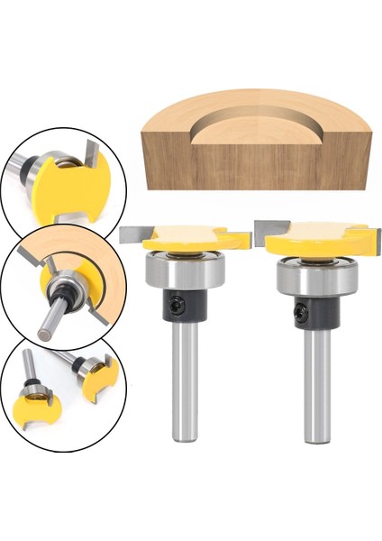 6X6.35MM 6mm Sap 1/4 Sap Kolu Kemer Rulman T Kesici Planya Bıçağı Freze Ucu Marangoz Çentik Bıçağı (Yurt Dışından)