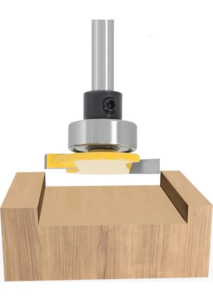 6X6.35MM 6mm Sap 1/4 Sap Kolu Kemer Rulman T Kesici Planya Bıçağı Freze Ucu Marangoz Çentik Bıçağı (Yurt Dışından)
