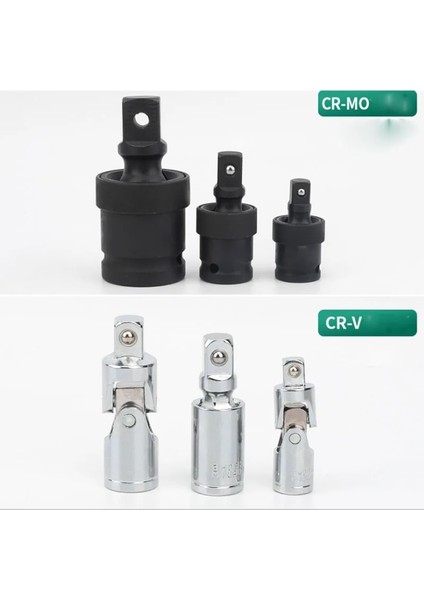 Gri 1/4 "3/8" 1/2 "1" Tahrik Darbe Üniversal Bağlantı Seti Cırcır Açısı Uzatma Çubuğu Soketi Manuel/pnömatik Anahtar Soket Araçları (Yurt Dışından)