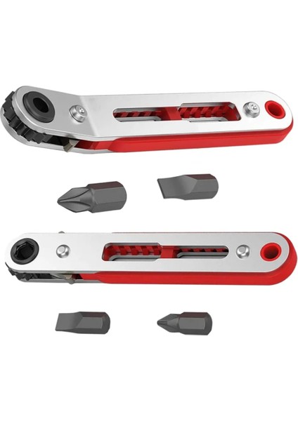 Düz Mini Cırcır Anahtarı Tornavida 1/4 Inç Sürücü Soket Altıgen Tornavida Bit Çift Sürücü Kafa Cırcır Anahtarı Aracı Iki Kafalı (Yurt Dışından) fiyatları
