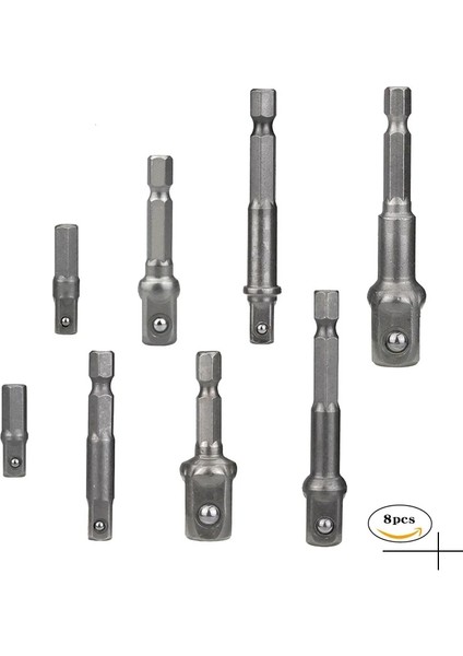 3 ADET-50MM 3 Adet/takım Krom Vanadyum Çelik Soket Adaptörü Hex Shank 1/4 "3/8" 1/2 "uzatma Uçları Elektrikli Matkap Kafaları Kare Soket Matkaplar (Yurt Dışından)