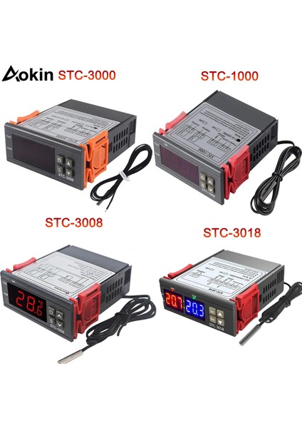 STC-1000 Dc 12V STC-1000 STC-3000 STC-3008 STC-3018 LED Dijital Sıcaklık Kontrol Cihazı Termostat Termoregülatör Inkübatör 12V 24V 110V 220V (Yurt Dışından)