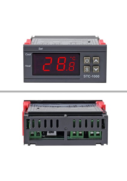 STC-1000 Dc 12V STC-1000 STC-3000 STC-3008 STC-3018 LED Dijital Sıcaklık Kontrol Cihazı Termostat Termoregülatör Inkübatör 12V 24V 110V 220V (Yurt Dışından)