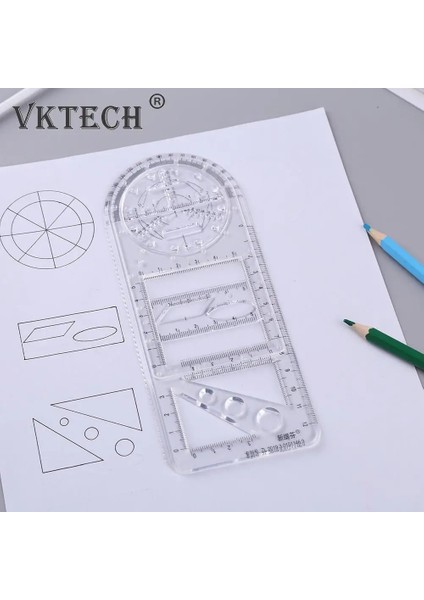 20X7 Çok Fonksiyonlu Geometrik Çizim Cetveli Öğrenciler Dönebilen Matematiksel Stereo Geometri Şablonu Elips Daire Sanat Tasarımı (Yurt Dışından) modelleri