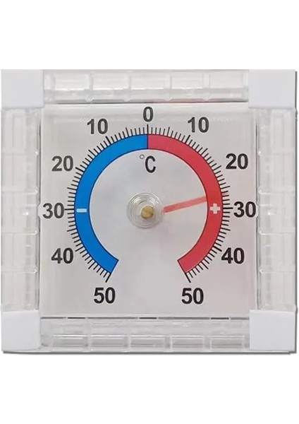 2 -50~50°c -20~70°c Yuvarlak Kare Yüksek Doğruluk Termometre Sıcaklık Ölçer Kapalı Dış Duvar Sera Ev Termometresi (Yurt Dışından)
