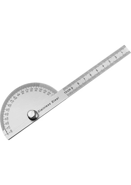 10 cm 180 Derece Iletki Paslanmaz Çelik Açı Bulucu Ayarlanabilir Sızdırmazlık Gonyometresi Düz Cetvel ile Ağaç Işleme Ölçü Aracı (Yurt Dışından)