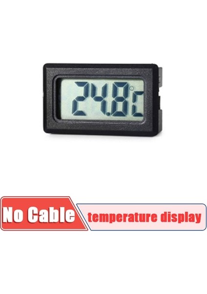 Hiçbir Tel Siyah Yeni Mini Dijital LCD Kapalı Uygun Sıcaklık Sensörü Nem Ölçer Termometre Higrometre Akvaryum Aletleri Ölçer (Yurt Dışından)