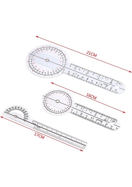 Kırmızı 0-360 Derece Gonyometre Açısı Tıbbi Omurga Açısı Cetvel Açı Inklinometre Cetvel Iletki Açı Bulucu Ölçme Aracı (Yurt Dışından) indirimleri