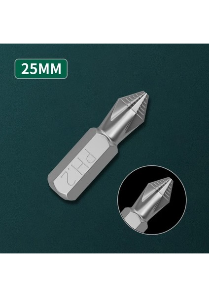 25MM 50/65/90/150MM Ph2 Çapraz Bit Matkap Kafası Tornavida Uçları El Aletleri Kaymaz Elektrikli Hex Shank Manyetik Tornavida Matkap Ucu (Yurt Dışından)