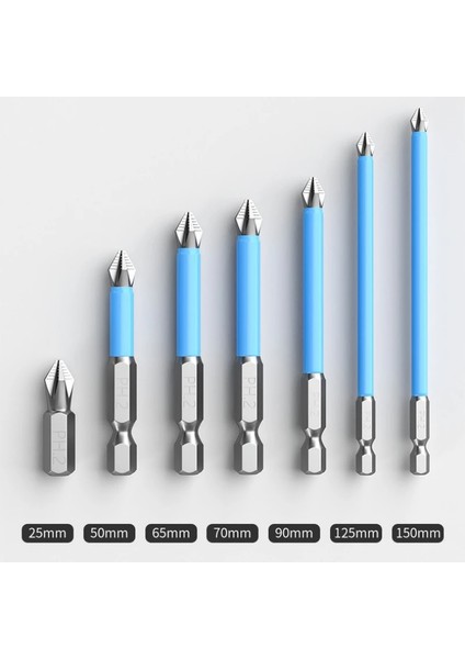 25MM 50/65/90/150MM Ph2 Çapraz Bit Matkap Kafası Tornavida Uçları El Aletleri Kaymaz Elektrikli Hex Shank Manyetik Tornavida Matkap Ucu (Yurt Dışından) indirimleri