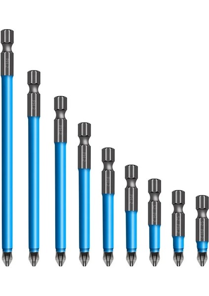 100MM 25/50/90/150MM Ph2 Çapraz Bit Matkap Kafası Tornavida Uçları El Aletleri Kaymaz Elektrikli Hex Shank Manyetik Tornavida Matkap Ucu (Yurt Dışından)