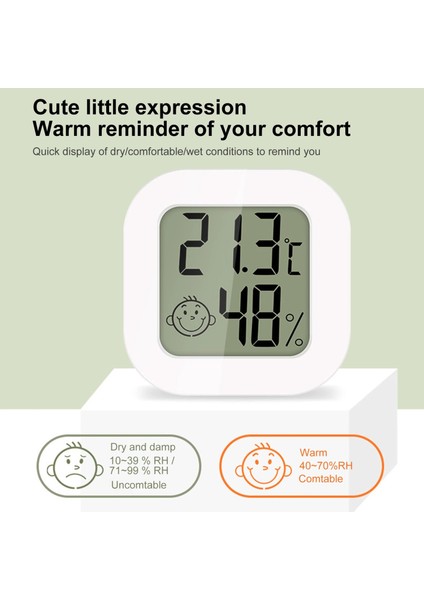 Siyah 50C - 69C Mini Termometre LCD Dijital Sıcaklık Odası Higrometre Ölçer Sensör Nem Ölçer Iç Mekan Termometresi Sıcaklık 50°c - 69°c (Yurt Dışından) modelleri