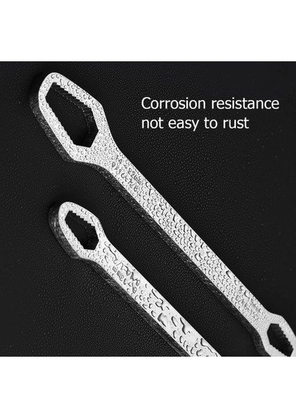 26 cm Gümüş 8-22MM Evrensel Torx Anahtarı Ayarlanabilir Çift Kafa Anahtar Vida Somun Anahtarı Mini Cırcır Anahtarı Motosiklet Araba Tamir El Aletleri (Yurt Dışından) fırsatları