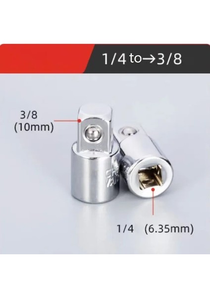14 Ila 38 1 Adet Cırcır Anahtarı Soket Dönüştürücü 1/4 "3/8" 1/2 "sürücü Adaptörü Redüktör Cr-V Çelik Soket Cırcır Adaptör Kafası Araba Tamir Için (Yurt Dışından)