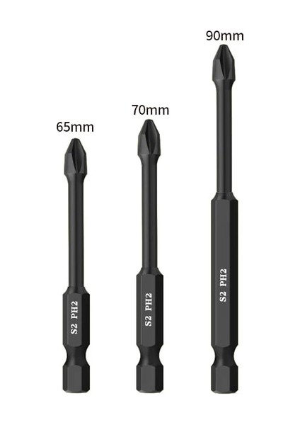 65 70 90MM S2 Ph2 Manyetik Toplu Kafa Çapraz Sertlik El Matkap Ucu Darbe Vida Elektrikli Tornavida Seti Phillips 25 50 65 70 90 150MM (Yurt Dışından)