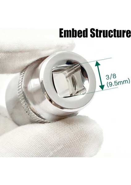 63 mm Uzunluk 16MM 1 Adet 30MM 63MM 3/8 "cırcır Soket Adaptörü 6MM-24MM Allen Hex Bit Soket Kare Sürücü Darbeli Tornavida Tutucu Adaptör Dönüştürücü (Yurt Dışından)