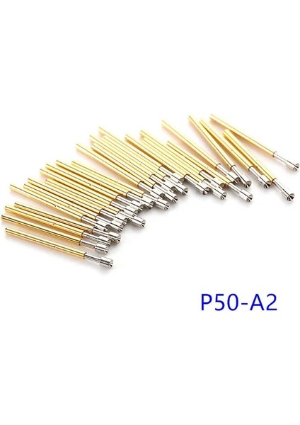 P50-A2 Sıcak Satış P50 Serisi Nikel Kaplama Test Probu Elektronik Yay Algılama Iğnesi 100 Adet/torba Test Araçları Için Pirinç Pogo Pimleri (Yurt Dışından)