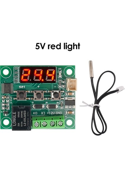 5V Kırmızı W1209 Dc 5V 12V 24V Isı Soğuk Sıcaklık Termostat Sıcaklık Kontrol Anahtarı Denetleyici Termometre Termo Ntc Sensörü (Yurt Dışından)