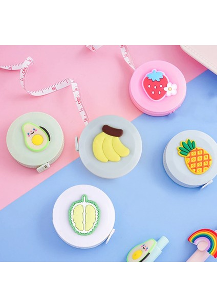 Stil 10 1.5m 1.5m Mini Mezura Meyve Sevimli Cetvel Yenilik Meyve Dikiş Cetvel Dikiş Makinesi Karikatür Tasarım Cetveller Kırtasiye Malzemeleri Sıcak (Yurt Dışından) fırsatları