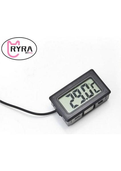 Siyah Elektronik Termometre Uygun Sıcaklık Sensörü LCD Dijital Su Geçirmez Akvaryum Aksesuarları Ev Termometre Mini (Yurt Dışından) modelleri